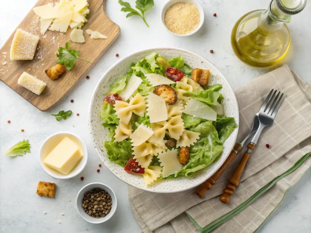Caesar Pasta Salad top