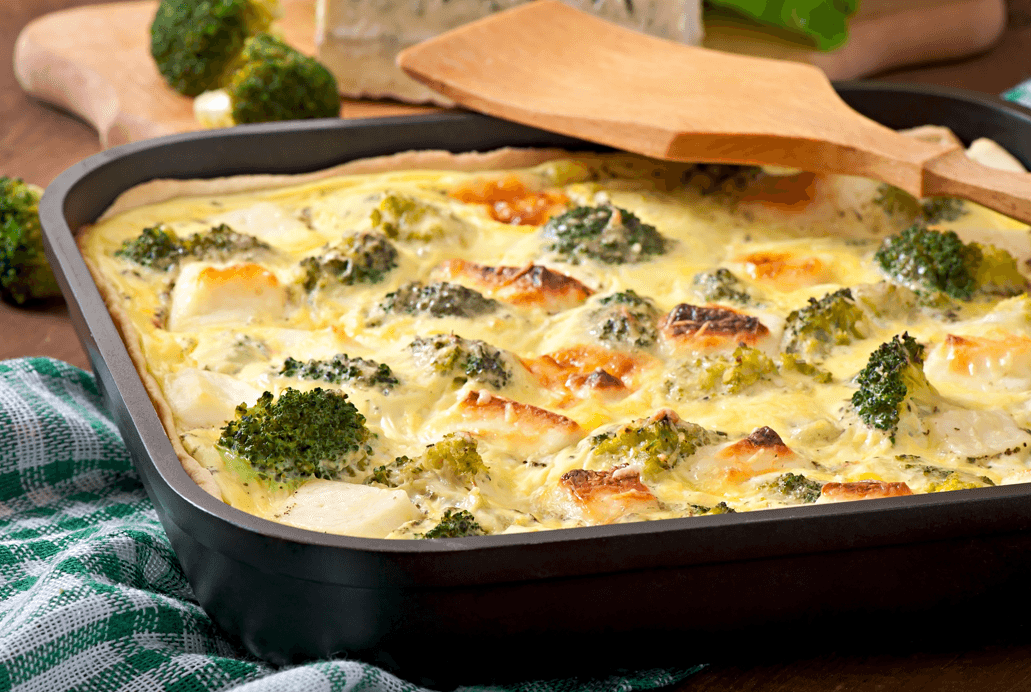 chicken broccoli alfredo bake