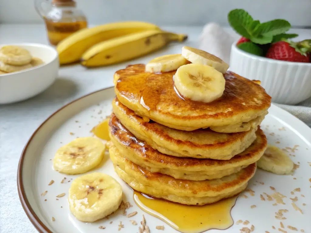 3-ingredient banana oat pancakes 2