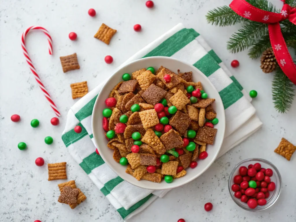 Christmas Chex Mix top