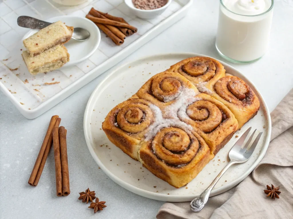 Cinnamon Roll French Toast top