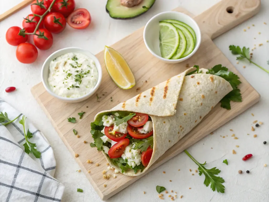 Cottage Cheese Wraps top