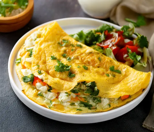 Egg White Vegetable Omelette