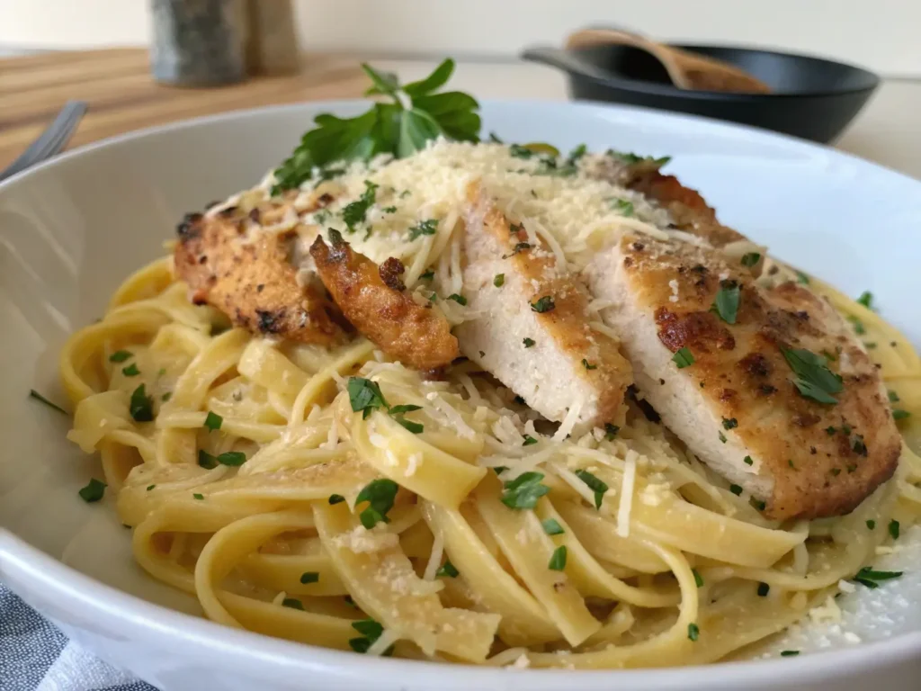 Garlic Parmesan Chicken Pasta 2