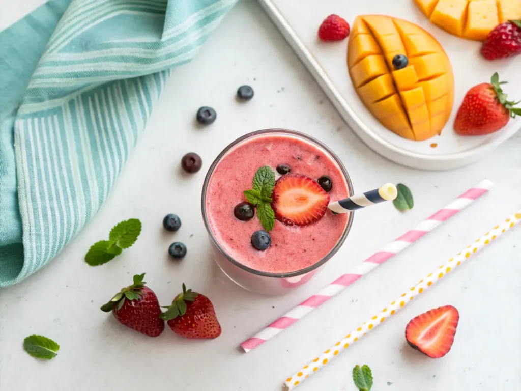 Greek Yogurt Smoothies top
