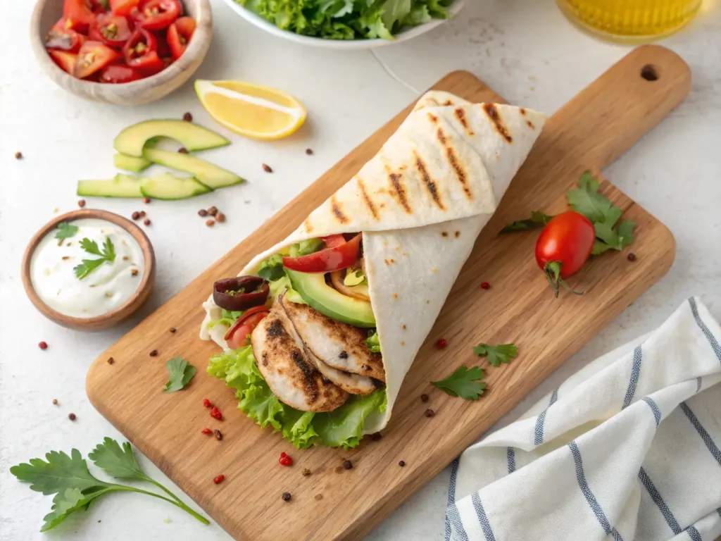 Grilled Chicken Wrap top