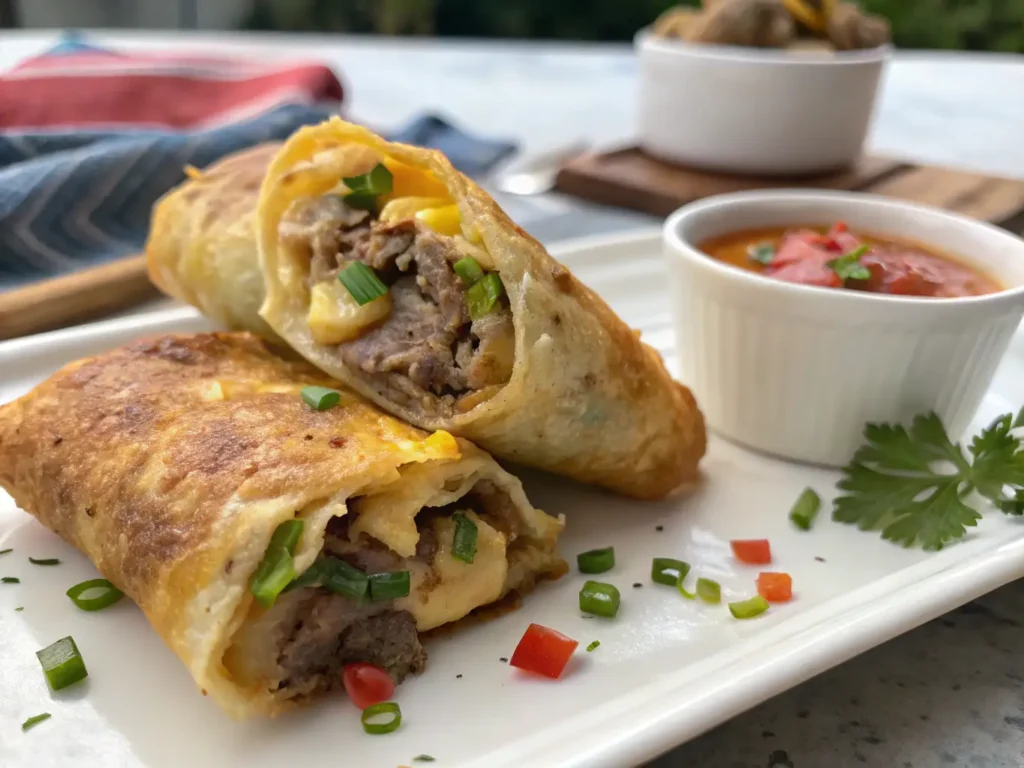 Philly Cheesesteak Egg Rolls 2