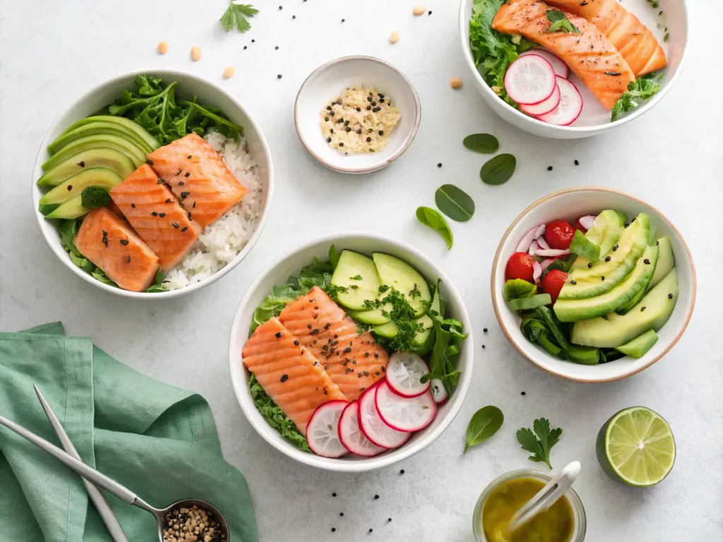 Salmon Bowls top