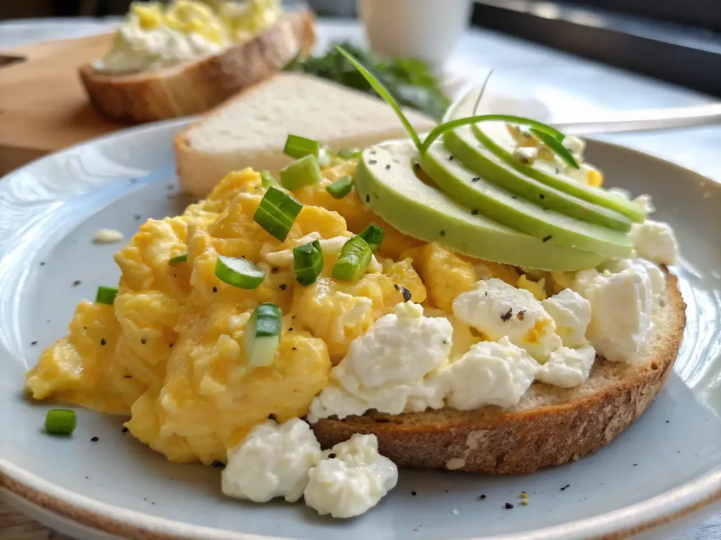 Scrambled Eggs with Cottage Cheese 2