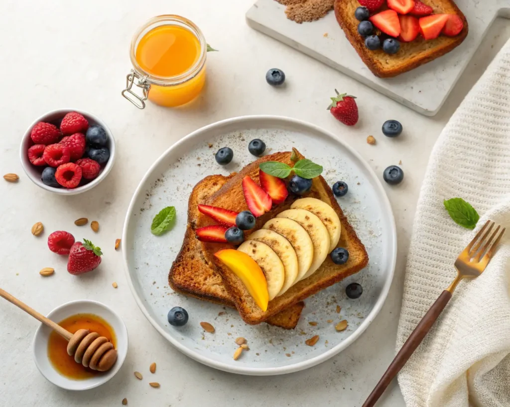 Dipping Whole-Grain Bread in French Toast Batter