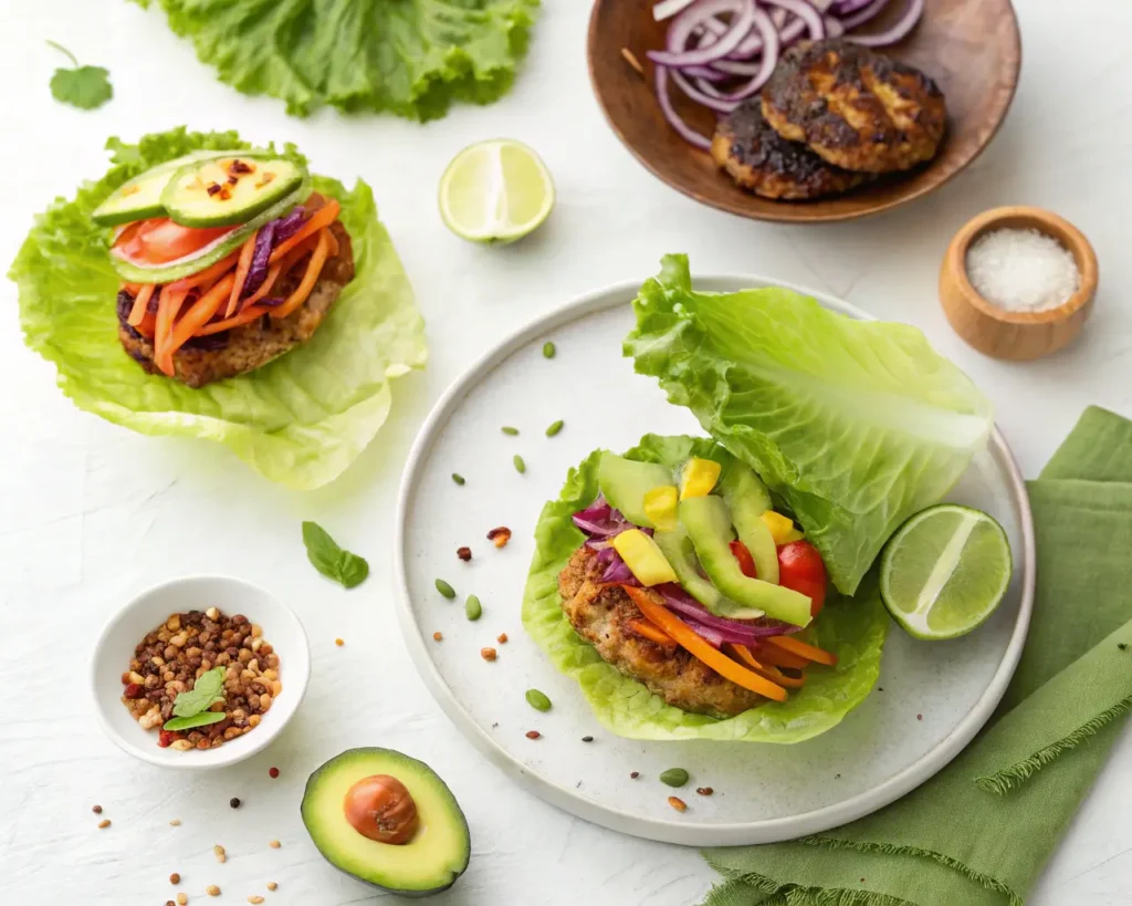Lettuce Wrap Burger top