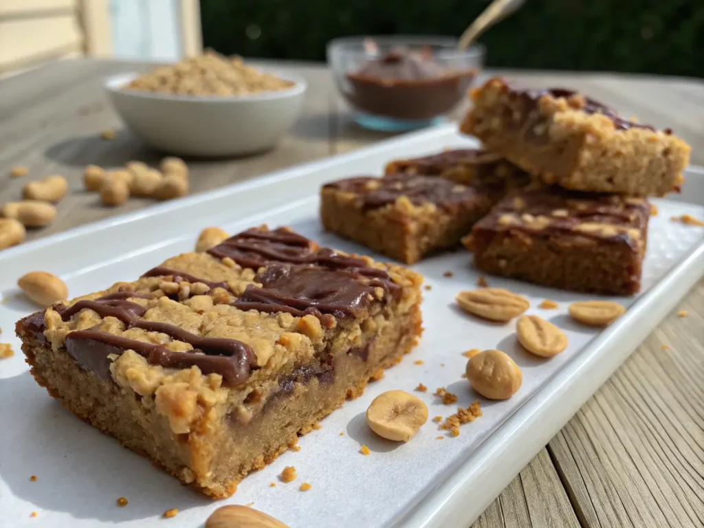 Peanut Butter Oatmeal Bars 2