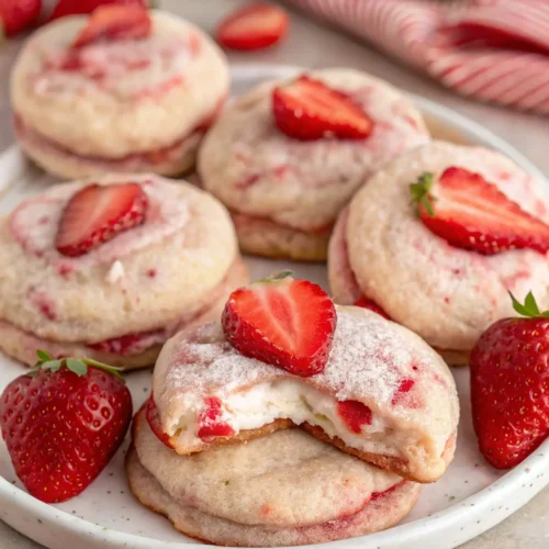 Strawberry Cheesecake Cookies